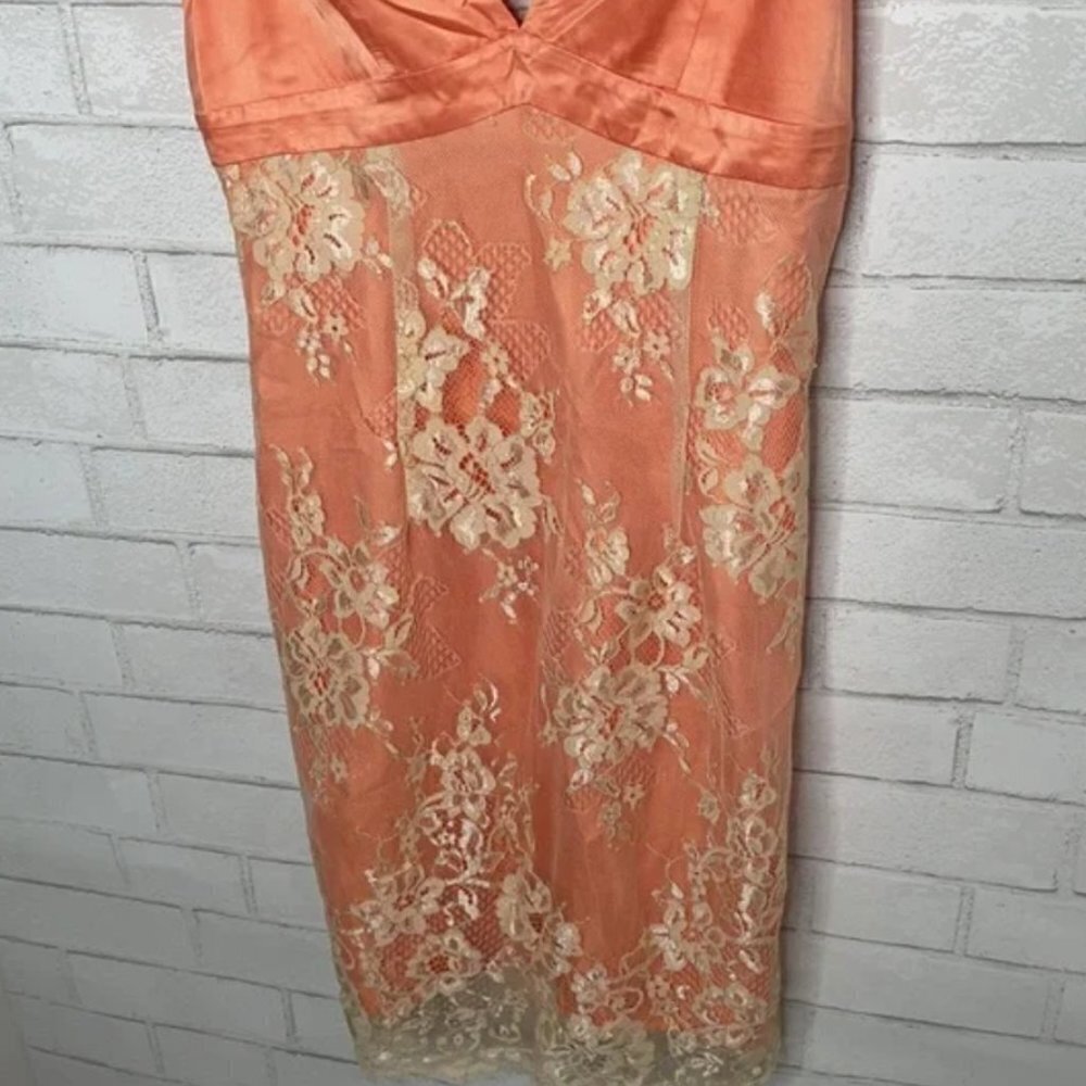 NWT Wayf Orange Lace Cami Dress - Picture 4 of 13